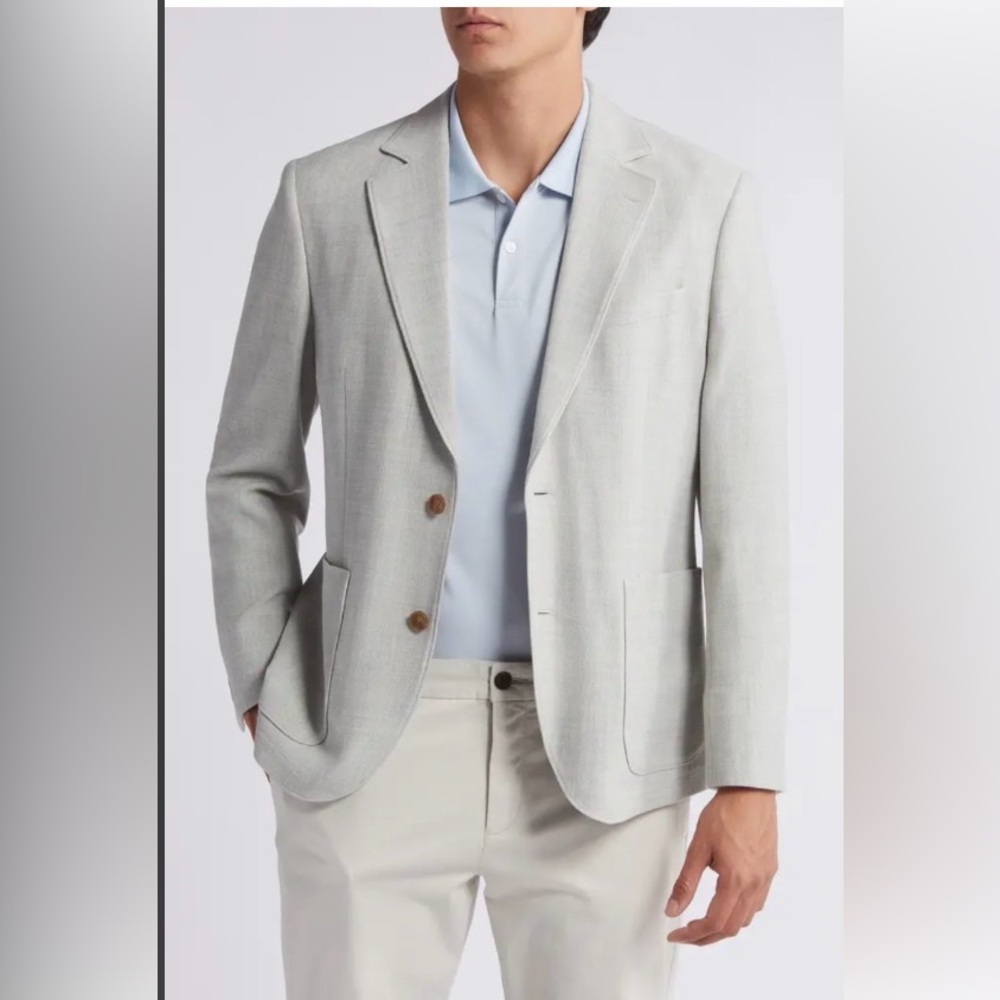 Nordstrom Classic Light Gray Blazer